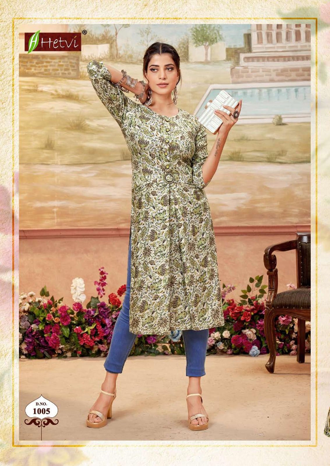Jeena By Hetvi Daily Wear Rayon Printed Kurtis Wholesale Shops In Surat

